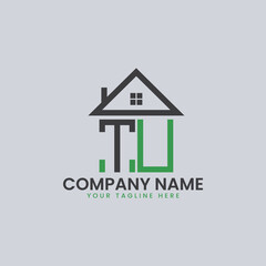 Modern Real Estate Alphabet Logo House Icons