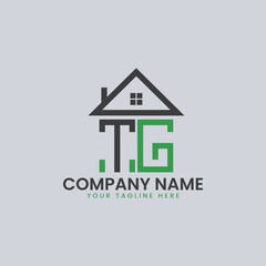 Modern Real Estate Alphabet Logo House Icons