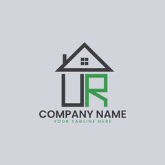 Modern Real Estate Alphabet Logo House Icons