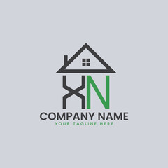 Modern Real Estate Alphabet Logo House Icons