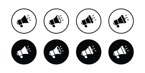 Megaphone icon set vector illustration
