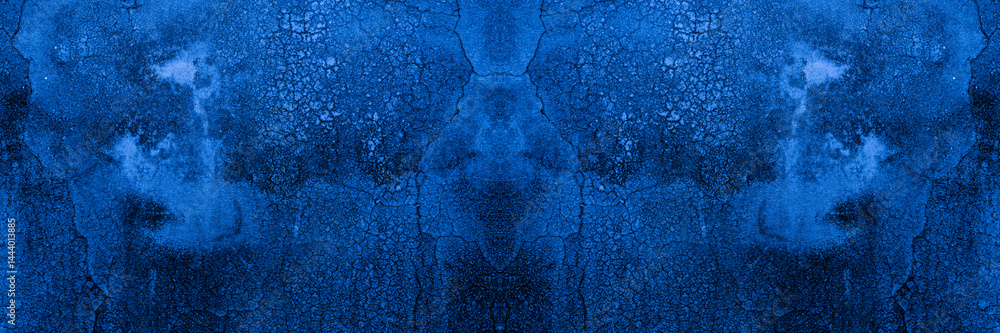 Poster old wall pattern texture cement blue dark abstract blue color design are light with black gradient b