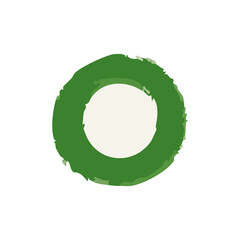 Vector illustration Shape emelent with brush style 