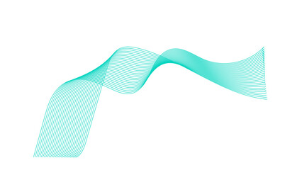 Abstract colorful wave element for design. Digital frequency track equalizer. Stylized line art background