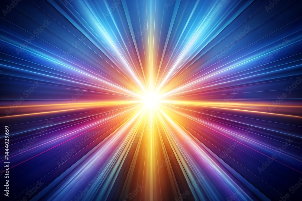 Canvas Prints abstract burst of light rays vibrant and dynamic background