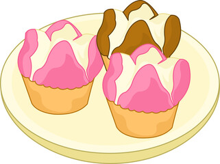 Illustration of Local Indonesian Food