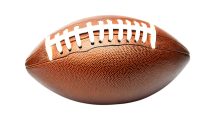 Rugby ball isolated on transparent background, PNG file