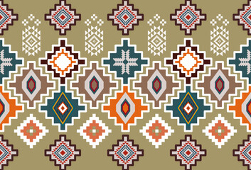 embroidery abstract Traditional geometric ethnic fabric pattern ornate elements with ethnic patterns design for textiles, rugs, clothing, sarong, scarf, batik, wrap, embroidery, print, curtain, carpet