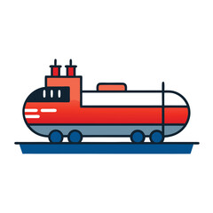 Fototapeta premium Tanker icon isolated on white background