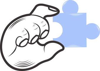 Doodle Hand Gesture Illustration