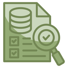 Data Audit Icon Element For Design