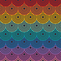 Fototapeta premium Abstract geometric circular background illustration graphic