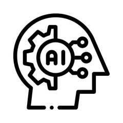 AI line icon