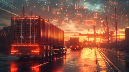 Integrated third party logistics concept representing modern transportation, supply chain efficiency, and delivery management
