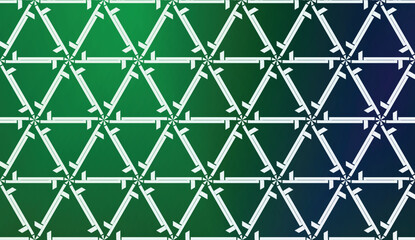 Naklejka premium Template With Geometric Pattern. Vector Illustration. Triangles Style. Colorful Gradient Background