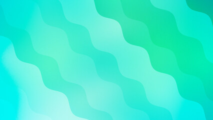 Fototapeta premium 夏の海の波ような美しいグラデーション背景イラスト（水色、黄緑）