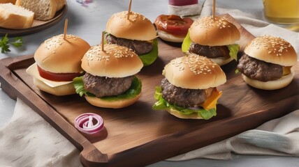 Delicious Mini Burgers: A Gourmet Slider Selection for Parties and Celebrations