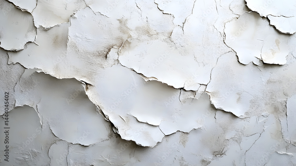 Poster weathered white background texture abstract art minimalist design studio setting close-up view conce