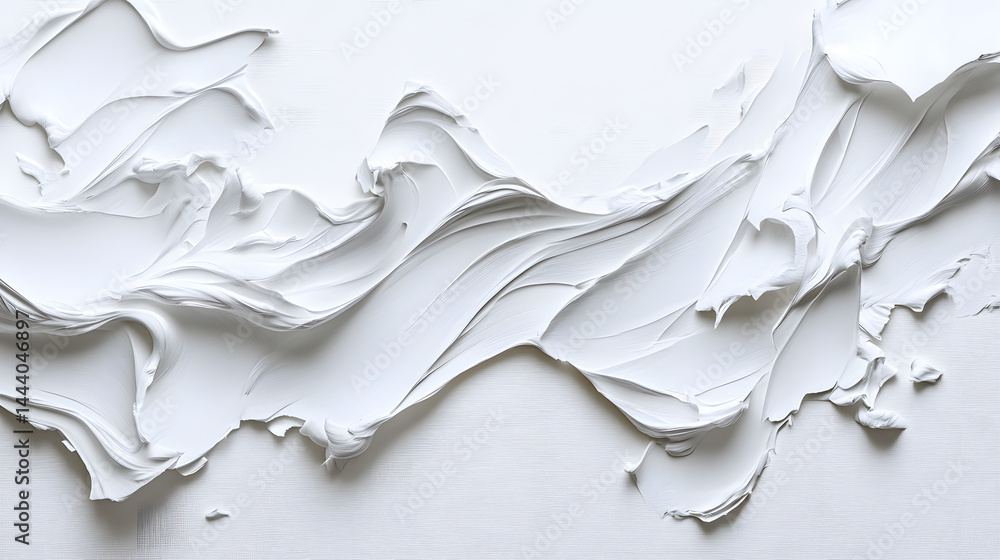 Aufkleber dynamic texture creation studio artistic image white background close-up modern aesthetic