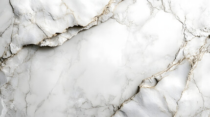 Fototapeta premium Elegant white marble texture horizontal pure white background abstract surface pattern minimalistic design