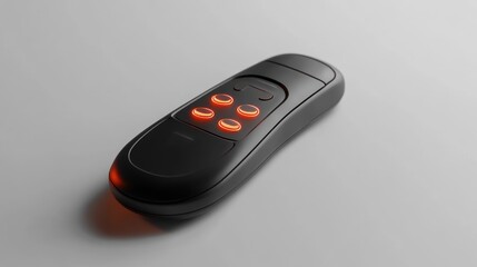 Modern black remote control