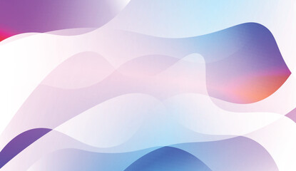 Template Abstract Background With Curves Lines. For Cover Page, Landing Page, Banner. Vector Illustration with Color Gradient.