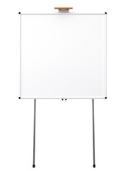New and Fresh Blank Whiteboard on White Background