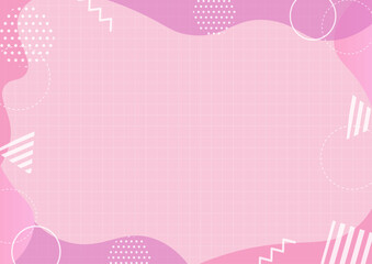 お洒落な幾何学模様のフレーム	