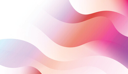 Blurred Decorative Design In Modern Style With Wave, Curve Lines. For Elegant Pattern Cover Book. Vector Illustration with Color Gradient.