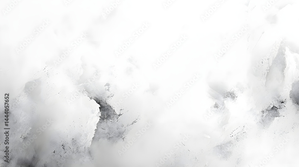 Poster ethereal cloud patterns abstract photography horizontal pure white background soft textures minimali