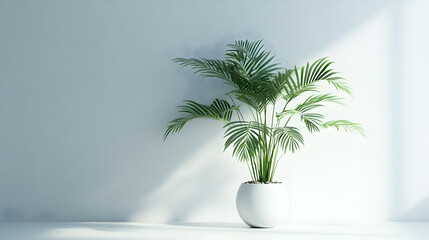 Obraz premium Lush green plant decoration indoor space nature photography minimalist design bright environment