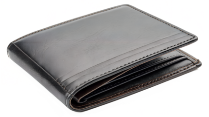 black leather wallet