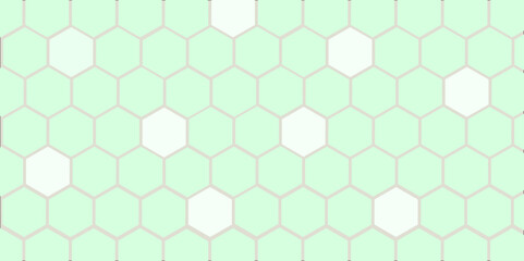 Seamless geometric vector pattern with hexagonal honeycomb shapes forms a modern design texture