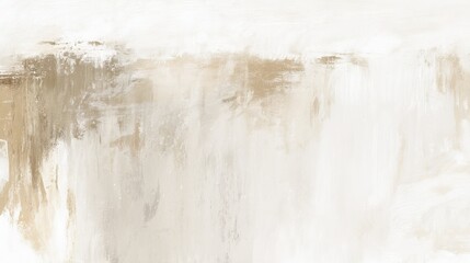 Abstract white paintings show rich textures, light greys and greys, set against a minimalist backdrop on canvas fabric. It creates a calm and elegant atmosphere.