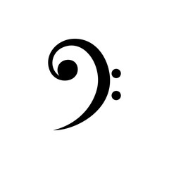 simple icon of musical scale and musical notes