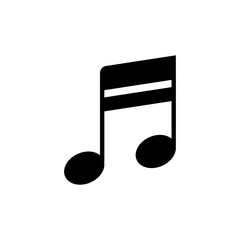 simple icon of musical scale and musical notes