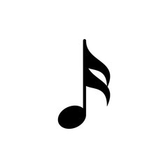 simple icon of musical scale and musical notes