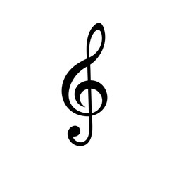 simple icon of musical scale and musical notes