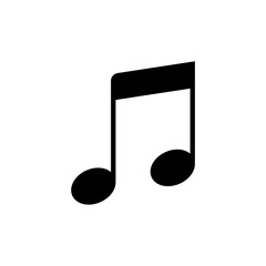 simple icon of musical scale and musical notes