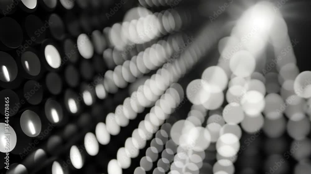 Aufkleber mesmerizing abstract background with blurred circles of light creates depth and movement, showcasing
