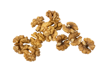Fresh walnuts or akhrot isolated on transparent background	