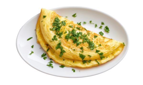 Delicious omelette recipe breakfast ideas simple omelette cooking techniques isolated on transparent background