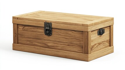 Simple wooden chest