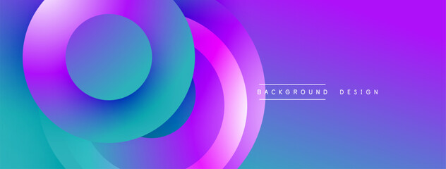 Abstract fluid shapes, vibrant purple, blue hues. Modern design, smooth gradients create dynamic visual flow. Minimalist aesthetic.