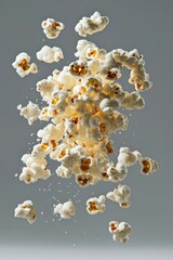 Popcorn in mid-air