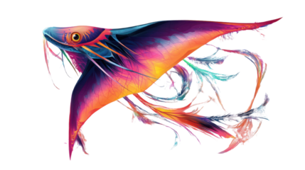 colorful kite on white background