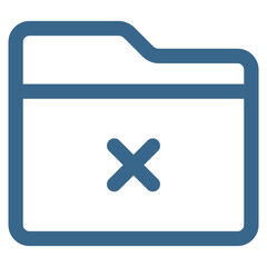 Fototapeta premium Folder Delete Icon Element For Design