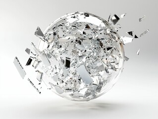 Shattered Glass Sphere