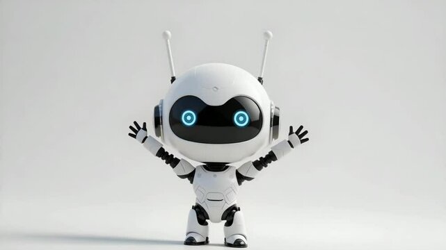 Robot ai artificial intelligence automation technology futuristic machine learning android 4k video