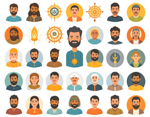 set of people icons